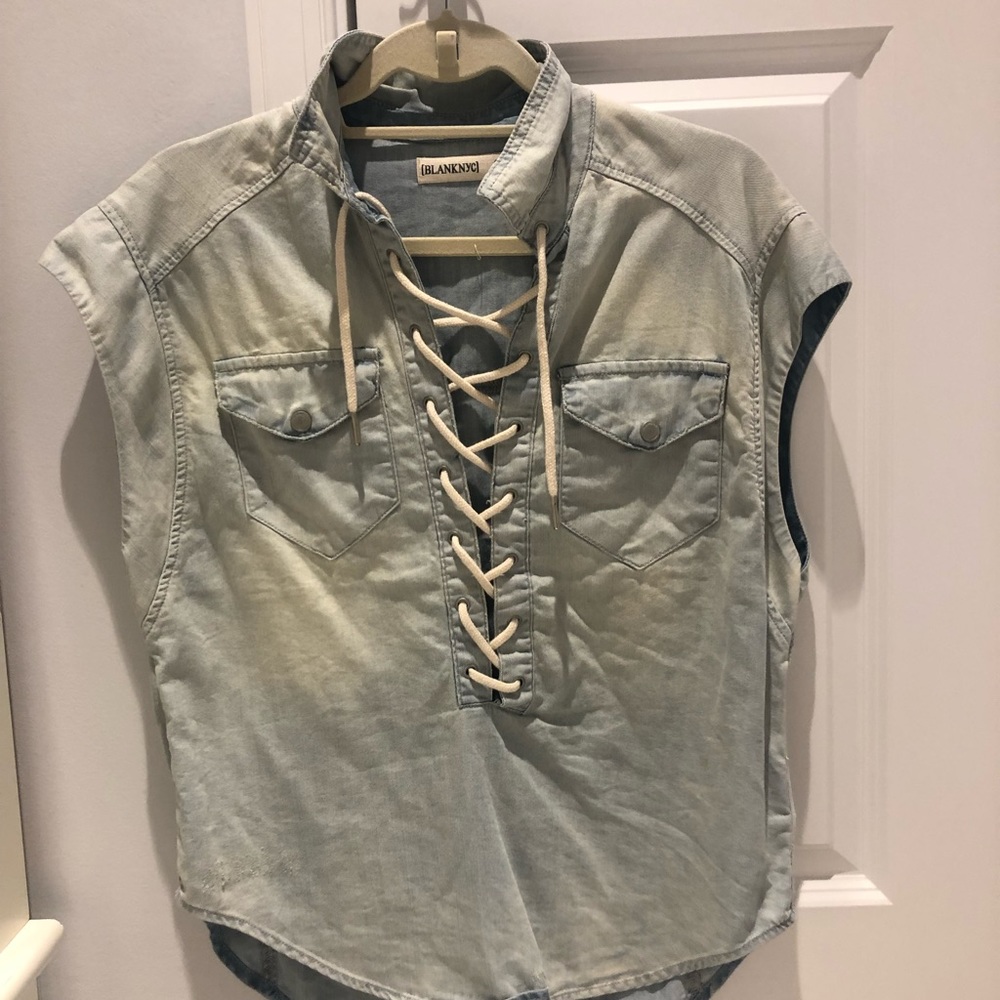 Blank jean shirt